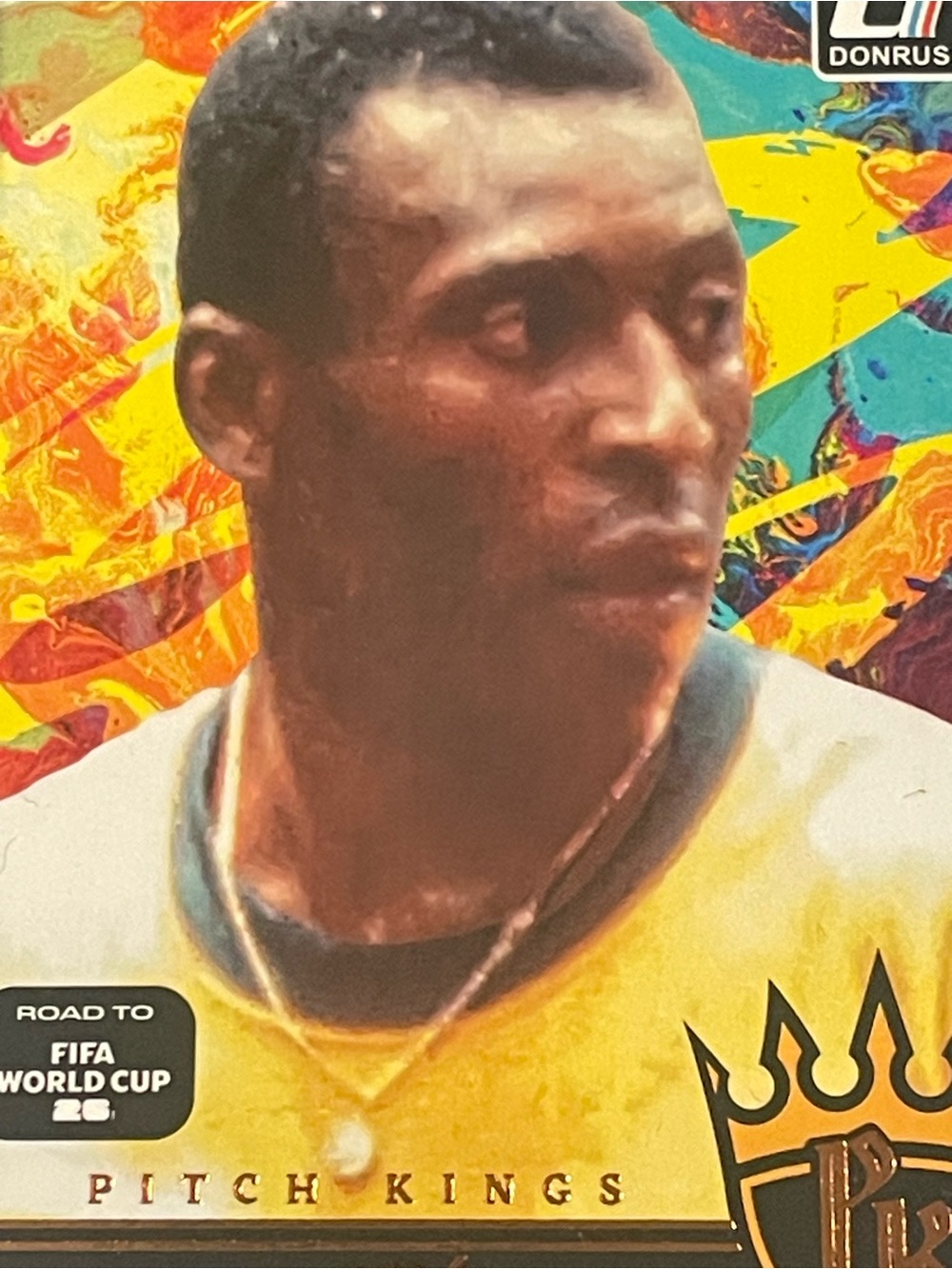 2025/26 Panini Donruss Road to FIFA World Cup Pitch Kings Pele Brazil Card - Picture 5 of 6